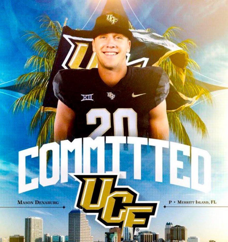 Former Merritt Island Mustang, First-Round MLB Selection Mason Denaburg to Punt for UCF Knights