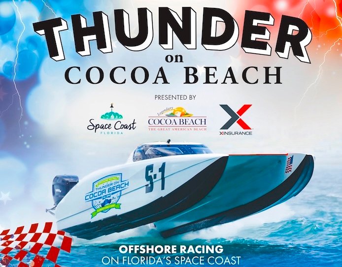 HIGH SPEED ACTION! 2025 Thunder on Cocoa Beach Offshore Powerboat Race Activities Start Thursday