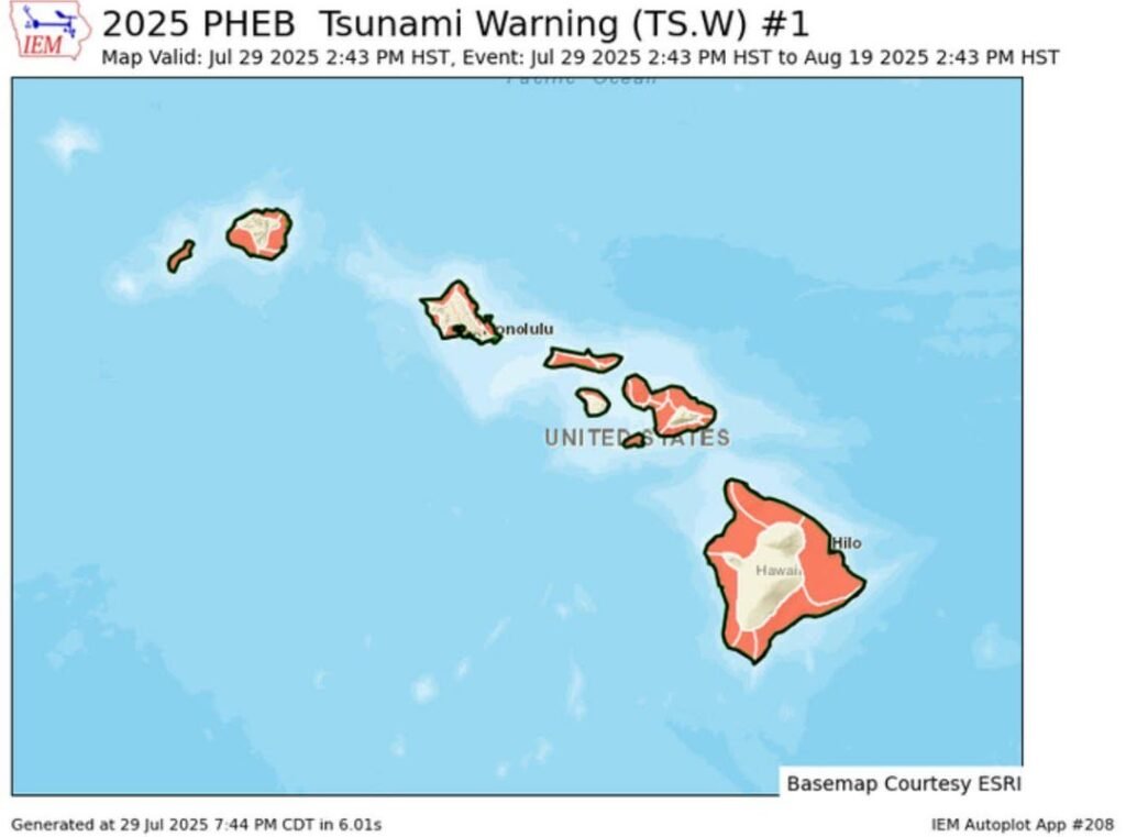 BREAKING 8.7 magnitude earthquake near Russia prompts tsunami alerts in Alaska, Hawaii