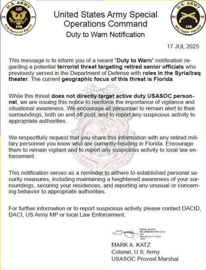 ⚠️ URGENT ALERT FOR VETERANS-IF YOU'VE SEEN THIS LETTER, IT IS REAL ⚠️ Fellow vets, especially retired senior officials...