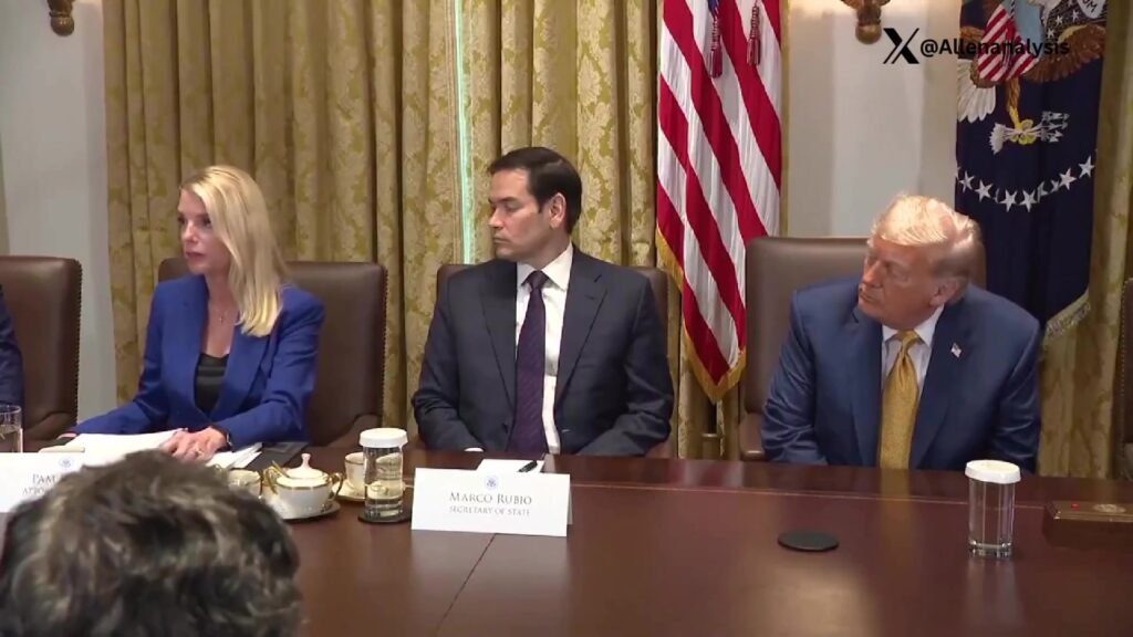 During the Trump Cabinet meeting reporters asked about the Epstein list, “are you still talking about Jeffrey Epstein? I...