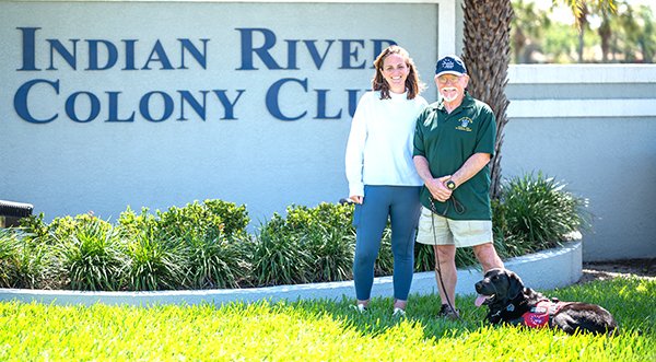 Indian River Colony Club Foundation $5,000 Donation Provides Trained Service Dogs to Qualified Veterans