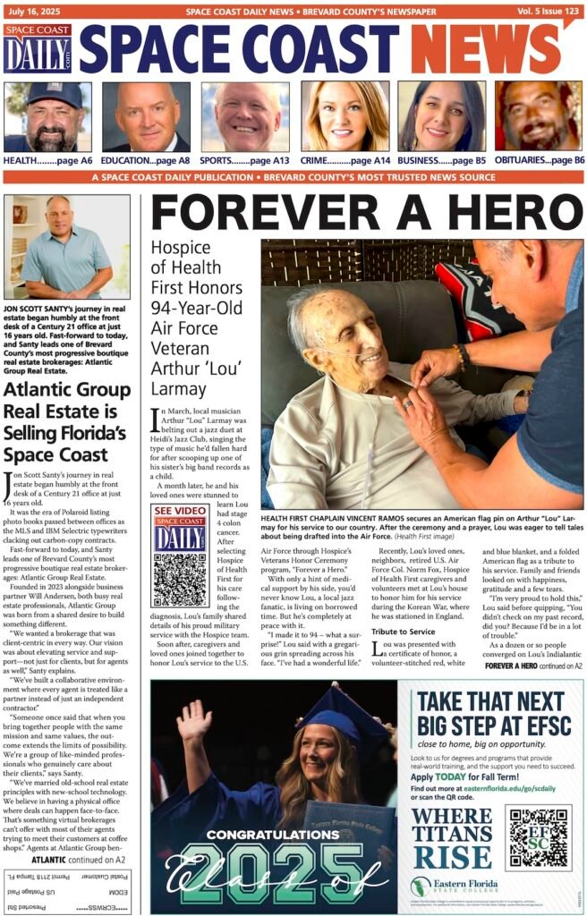 HOT OFF THE PRESS! July 14, 2025 Space Coast Daily News – Brevard County's Best Newspaper