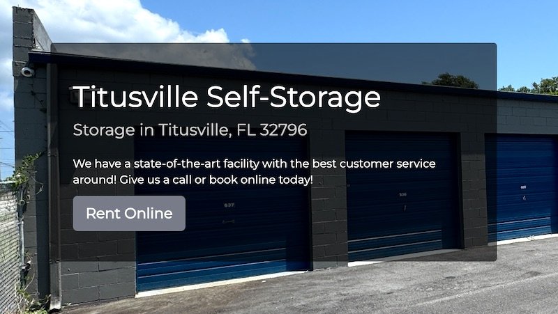 Titusville Self-Storage Offers Hassle-Free Self-Storage Experience, Browse and Rent Units Online