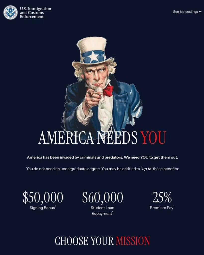ICE steps up recruiting efforts after local sheriffs complain of poaching deputies by Department of Homeland Security, p...