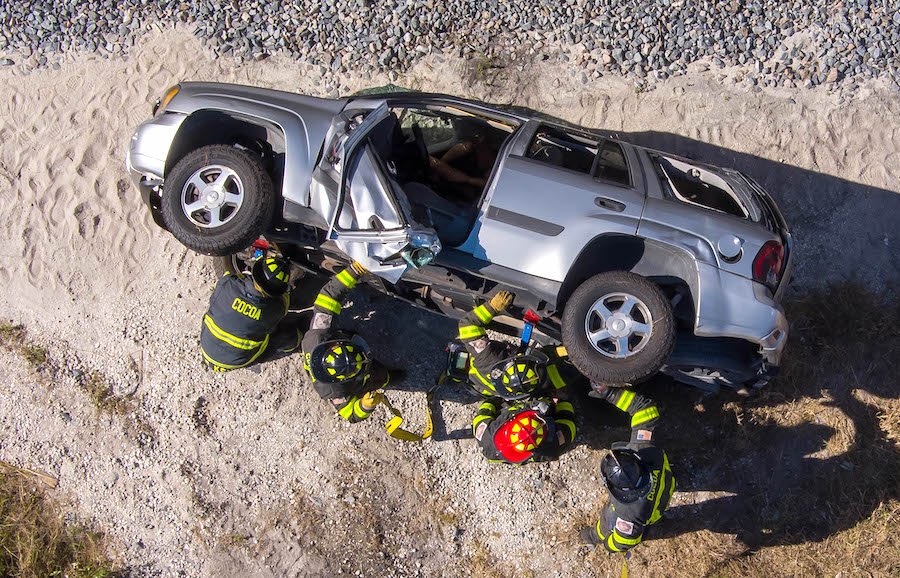 Cocoa, Brightline Leaders Stress Rail Safety During Full Scale Emergency Exercise