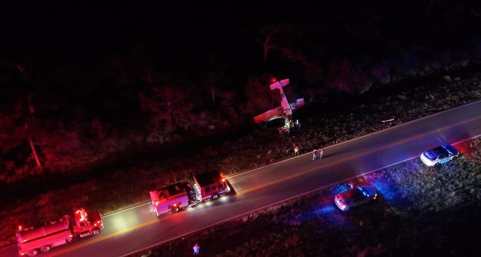DRONE SHOTS FROM BABCOCK PLANE CRASH: A 17-year-old pilot lost power to his airplane on his way back to the airport. He...