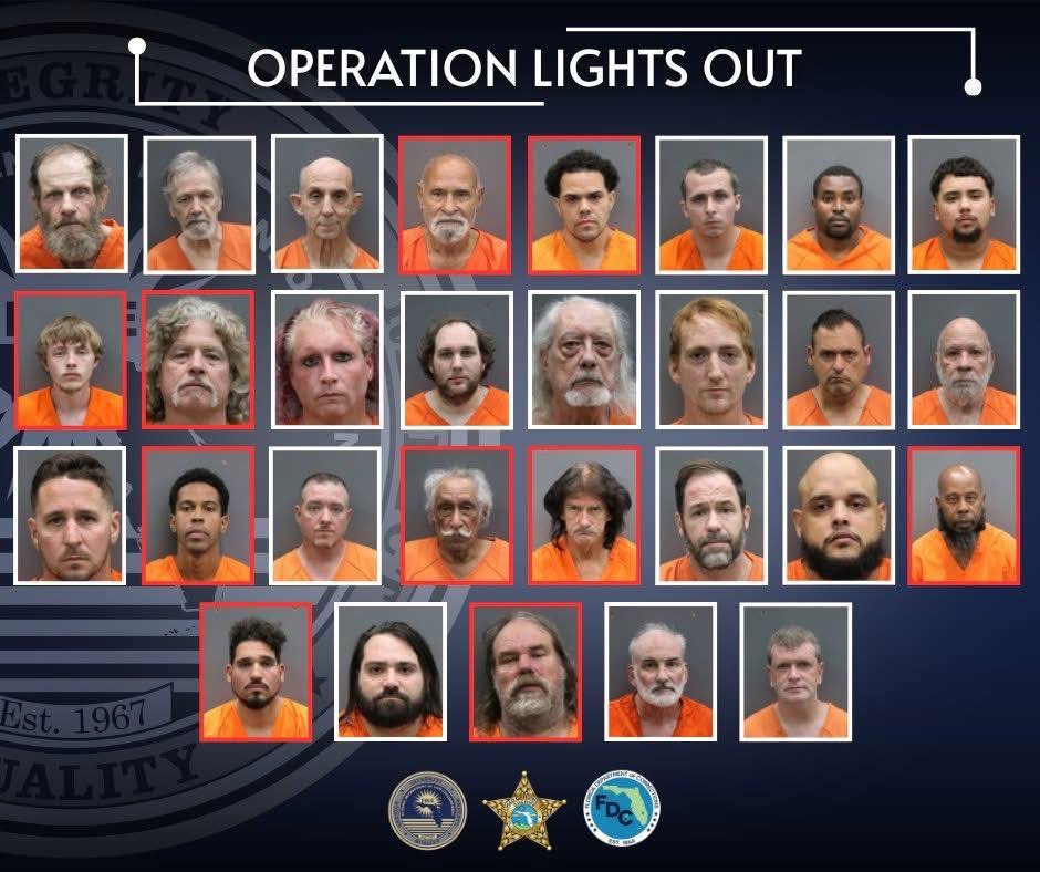 FDLE, HCSO, FDC: 29 arrested in Operation Lights Out HILLSBOROUGH COUNTY, Fla. – Inspectors, agents and analysts with th...