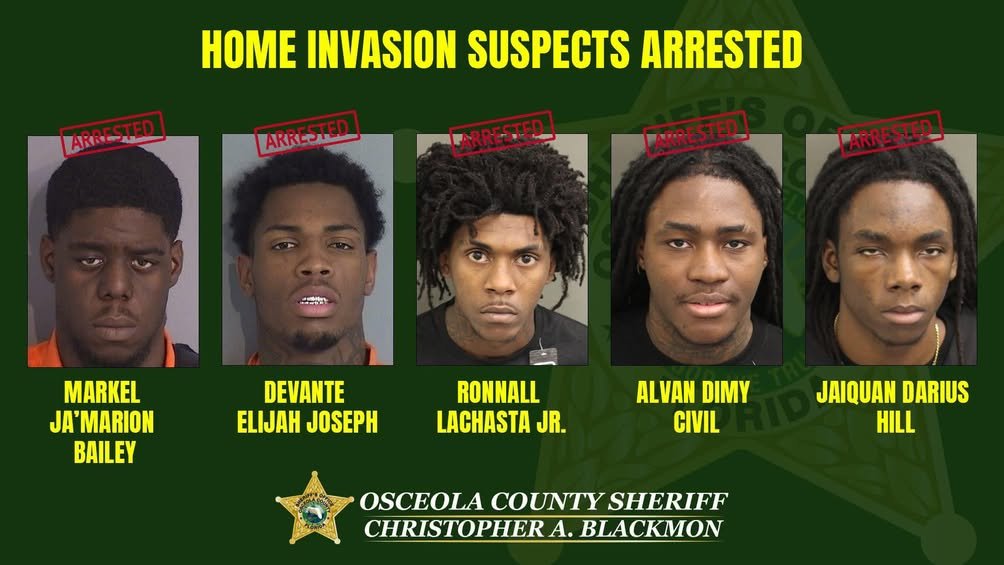 🚨🚨 5 Home Invasion Suspects Arrested 🚨🚨 On November 5, 2025, deputies from the Osceola County Sheriff’s Office respo...