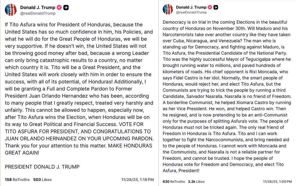 BREAKING: Trump announces he will pardon one of the world’s most notorious drug traffickers In a stunning announcement t...