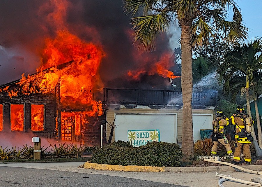 Brevard County Fire Rescue Crews Battled Large House Fire on Sand Dollar Road