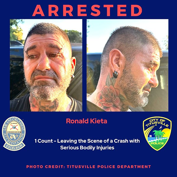 Flock Safety Tech License Plate Reader Leads to Arrest in Titusville Hit-and-Run