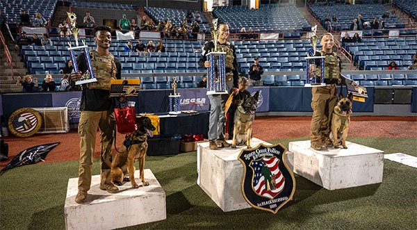 45th Security Forces Squadron Dog Team Dominates 2025 Space Coast Police K-9 Competition in Viera at USSSA Stadium