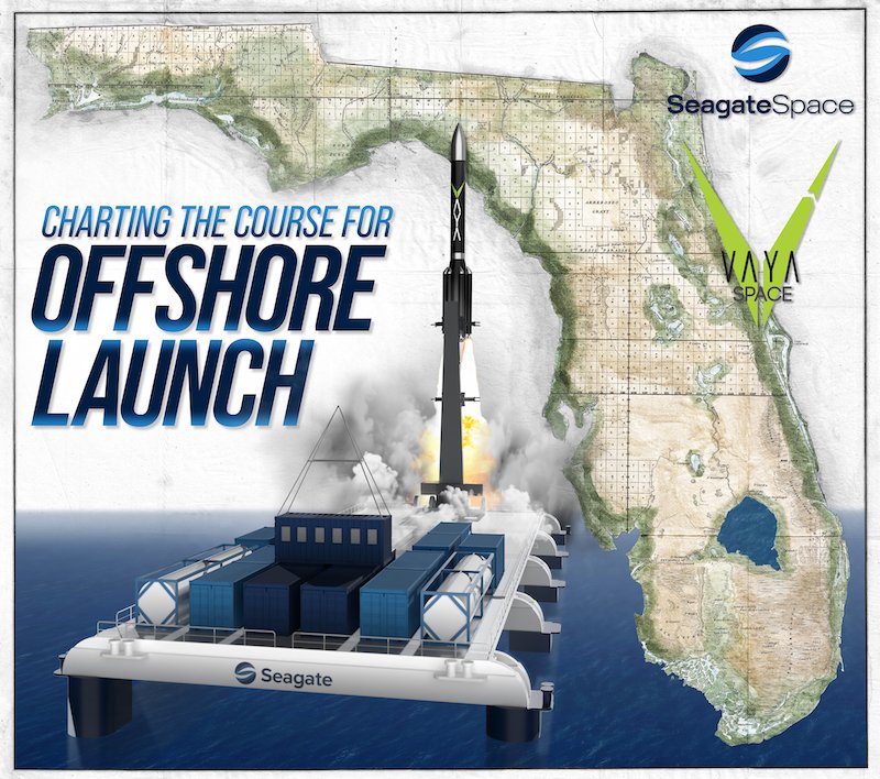 Brevard's Vaya Space Teams With Seagate Space to Chart New Course for Sea-Based Rocket Launches