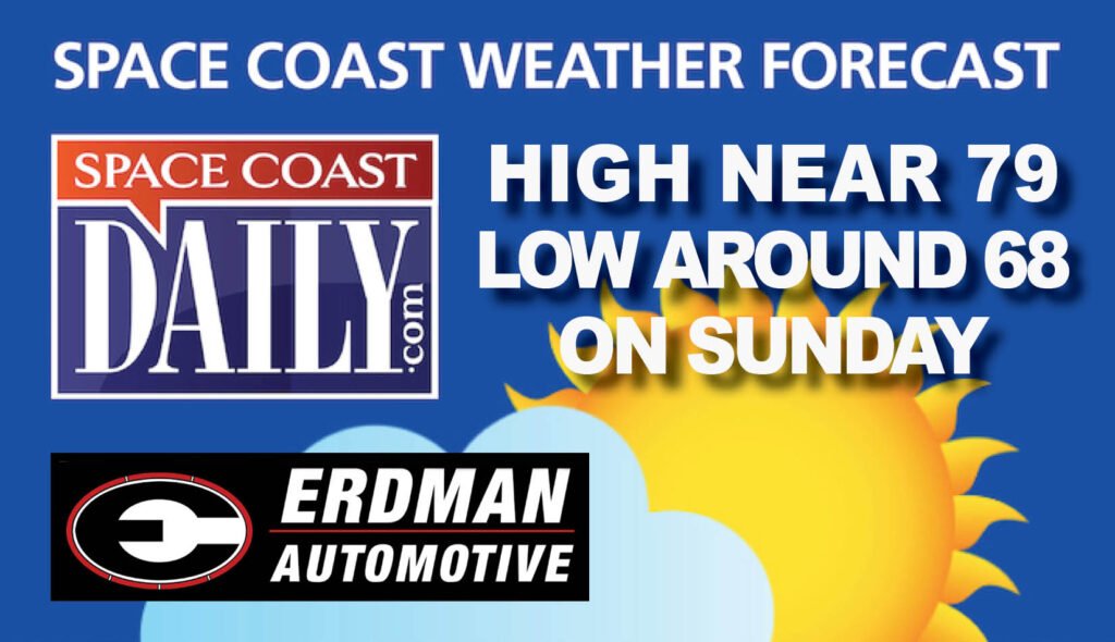 BREVARD WEATHER: Mostly Sunny With High of 79 Sunday on the Space Coast