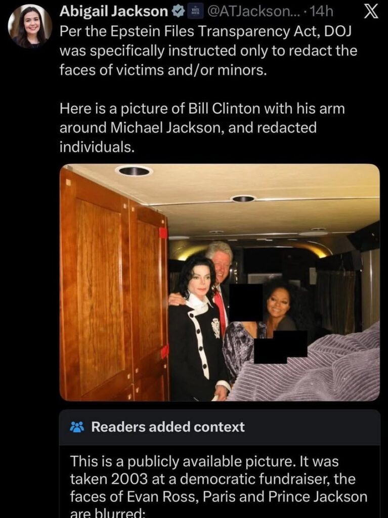 Yesterday, the White House Deputy Press Secretary shared the first image, claiming it came from the Epstein files and im...