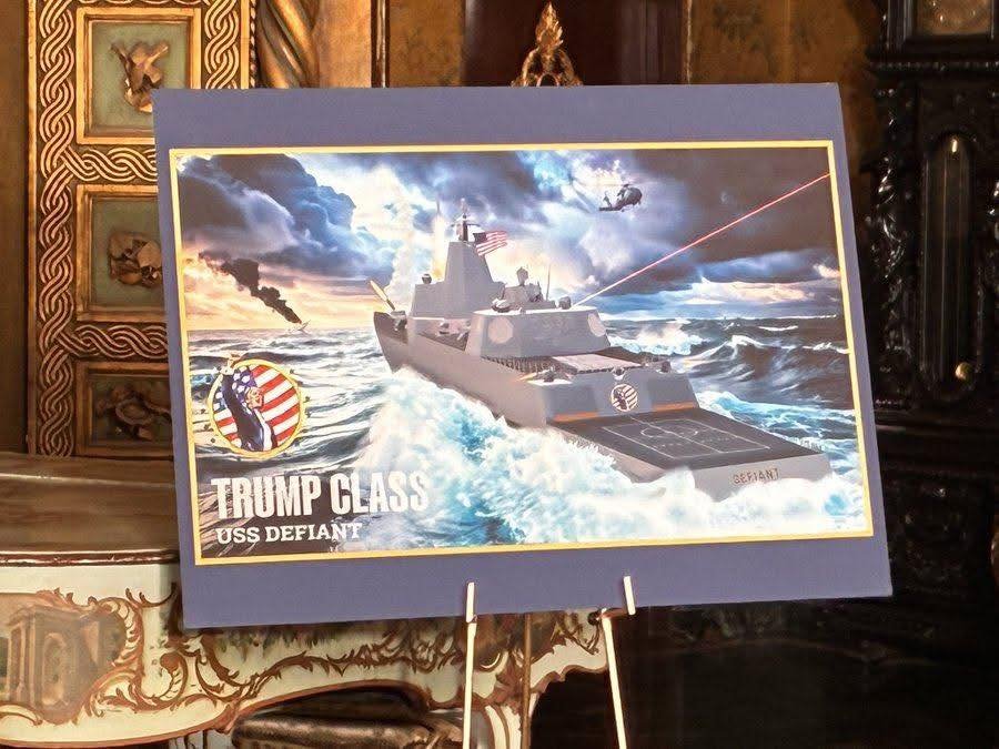 BREAKING: Trump announces that an entire class of Navy ships will be named after him as the “Trump class.”