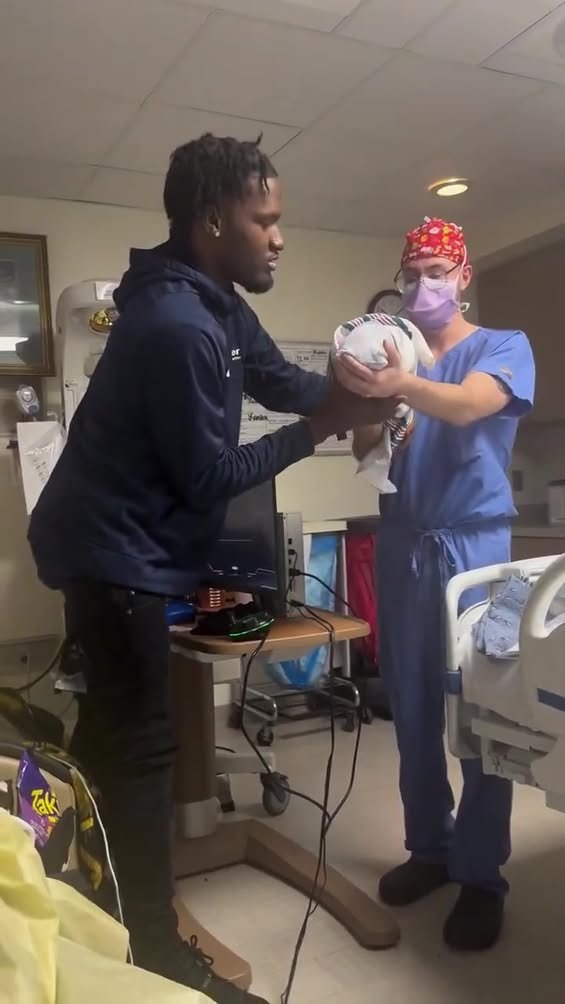 Man going viral for playing Xbox with a gaming monitor and headset while his significant other was giving birth on Chris...