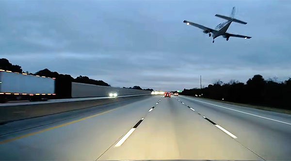 MUST-SEE: Video Shows Small Plane Plunging Onto Car in Shocking Crash on I-95 in Brevard County