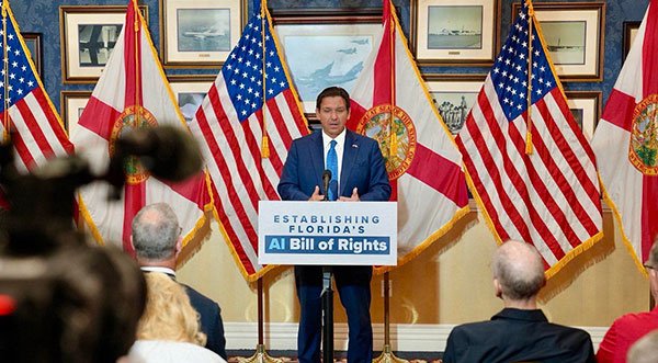 WATCH: Gov. Ron DeSantis Announces Proposal for Citizen Bill of Rights for Artificial Intelligence