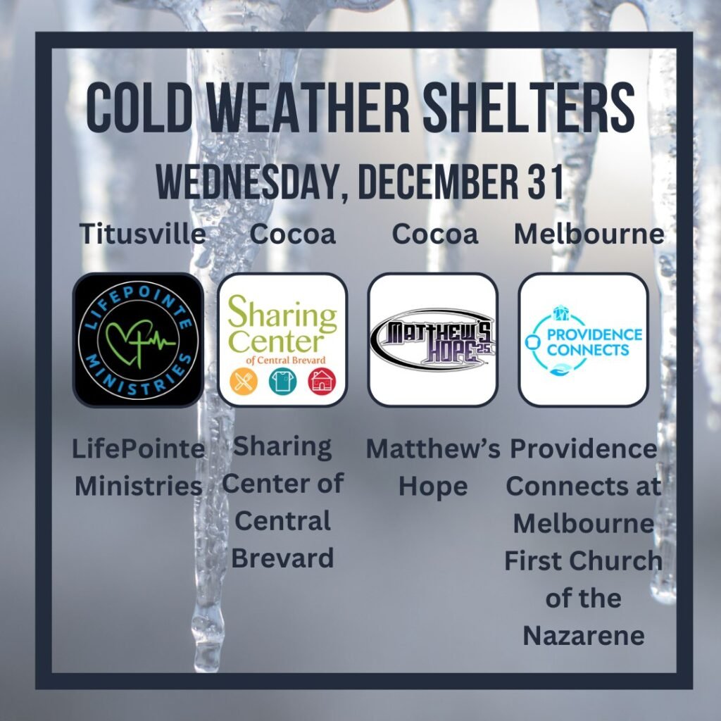 Based on the current forecast from US National Weather Service Melbourne Florida tonight, Dec. 31, our community partner...