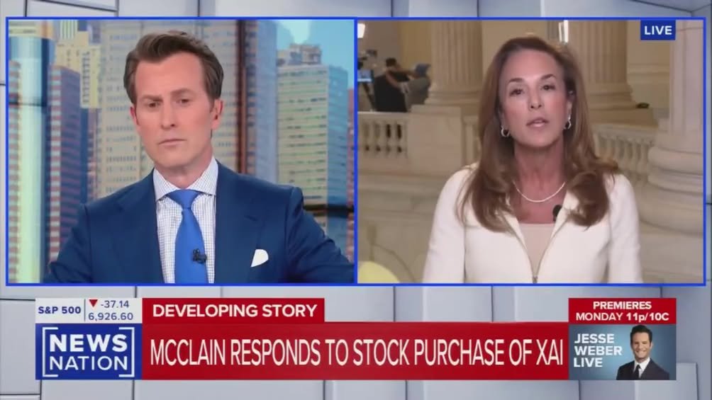 What do you think of this answer? NEWSNATION: There are reports your husband bought stock in Elon Musk's AI company whic...