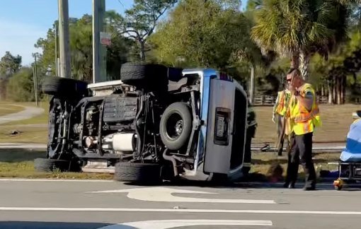 We've been told the vehicle is now on a tow truck and traffic should be clearing up soon. (Emerson/Culver)