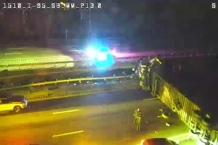 95 south is shut down due to major accident at mile marker 213