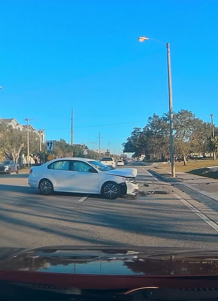 Accident that happened today on Babcock in front of High School Melbourne