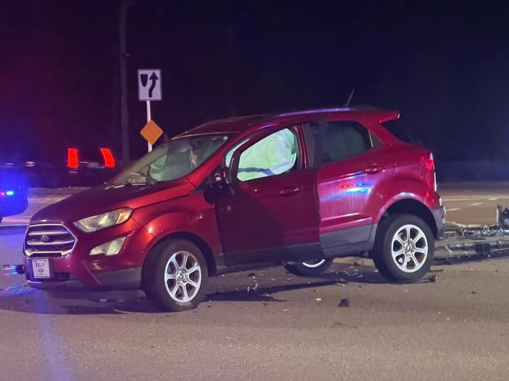 Post Rd and US1 South. Intersection Blocked.
