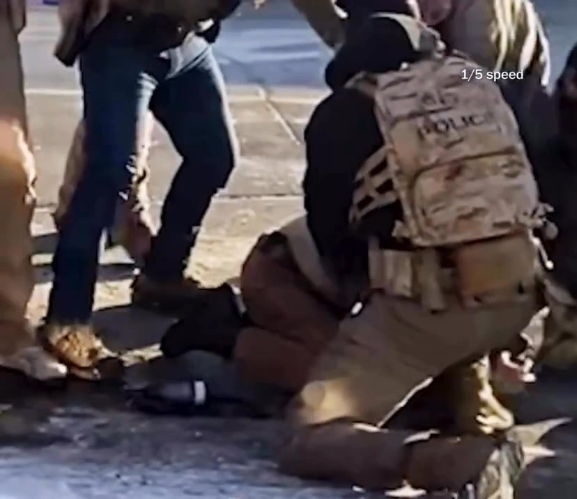 Video clip shows the moment an agent withdrew Pretti's firearm from his inside belt holster (while Pretti's hands remain...