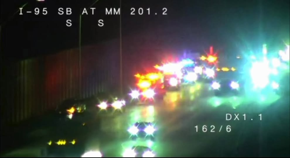 First responders are arriving on scene at a major accident on 95 north at 520. There appears to be multiple patients on...