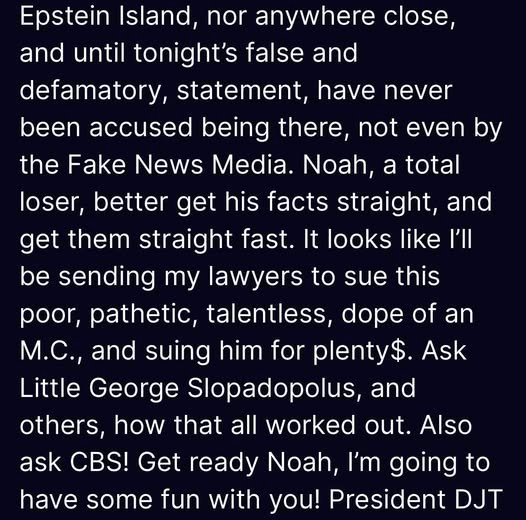 Trump announces he’s going after comedian Trevor Noah for his comments while hosting the Grammy’s tonight.