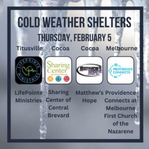 Based on the current forecast from US National Weather Service Melbourne Florida tonight, Feb. 5, our community partners...