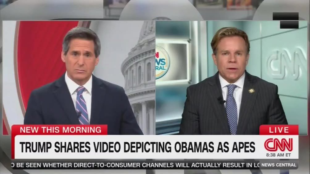 Brevard Congressman Mike Haridopolos responds to the racist post by President Trump depicting the Obama's as apes. BERMA...