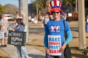 Photos from today’s Ani-ICE protest held outside Congressman Mike Haridopolos’ office ice and the Brveard County Courtho...
