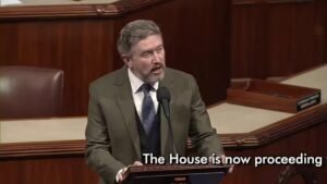 BREAKING: Rep. Thomas Massie starts dropping names from the Epstein files on the house floor and demanding investigation...