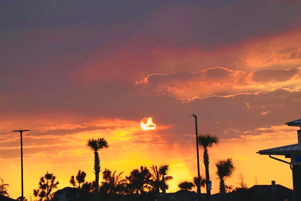 Did you catch the smoked out sunset?