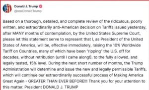 Today’s tariffs remix just dropped.