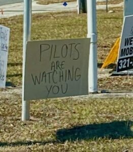 We are receiving reports of people seeing these signs all over North Brevard. We do not have any information on what the...
