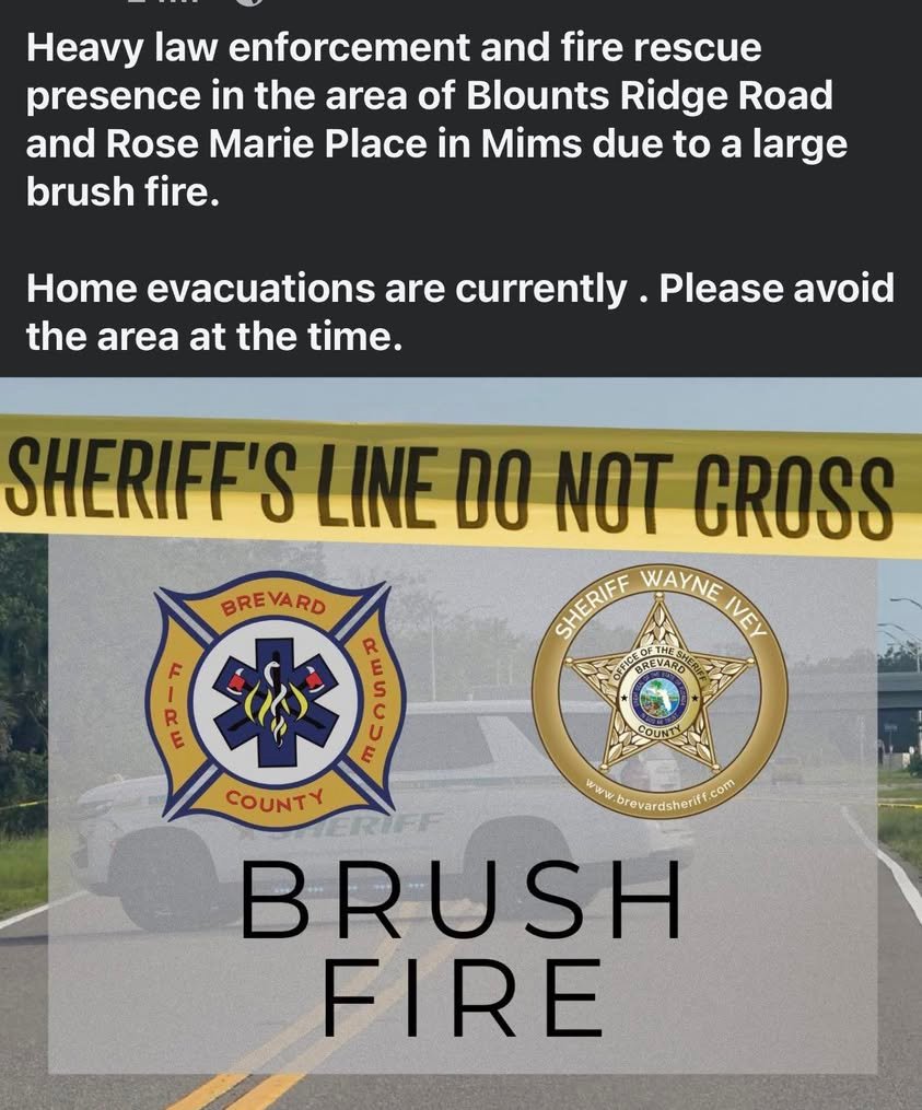 🚨Evacuations underway in Moms due to large brush fire.
