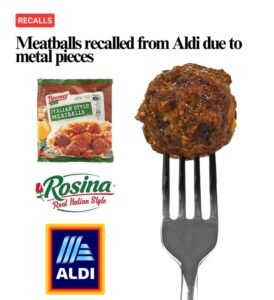 🚨 Recall Alert 🚨 Rosina Food Products Inc. is recalling 9,462 lbs of frozen meatballs after a metal fragment complaint...