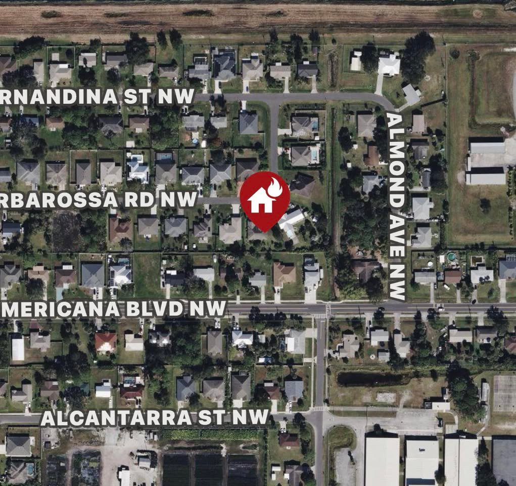 Major house fire reported in NW Palm Bay. Over a dozen units responding.