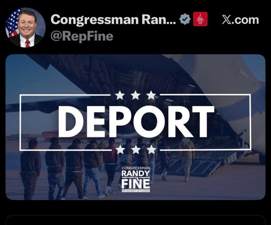 Congressman Randy Fine who proclaims to be an expert in marketing posted this on X. How do you read it?