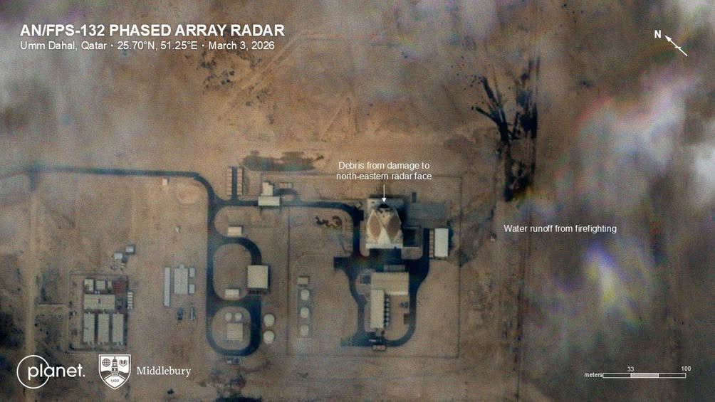 BREAKING: Satellite Imagery Appears to Confirm Damage to Major U.S. Early Warning Radar in Qatar New satellite imagery f...