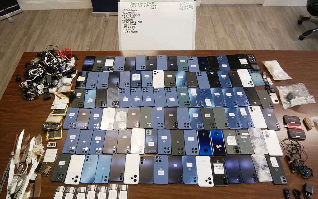 Florida Department of Corrections is showing the results of a major contraband interdiction operation from a single pris...