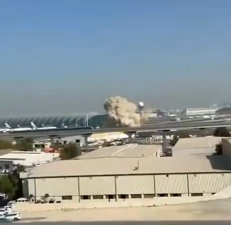 Another Iranian attack drone hit Dubai International Airport, barely missing Concourse A.