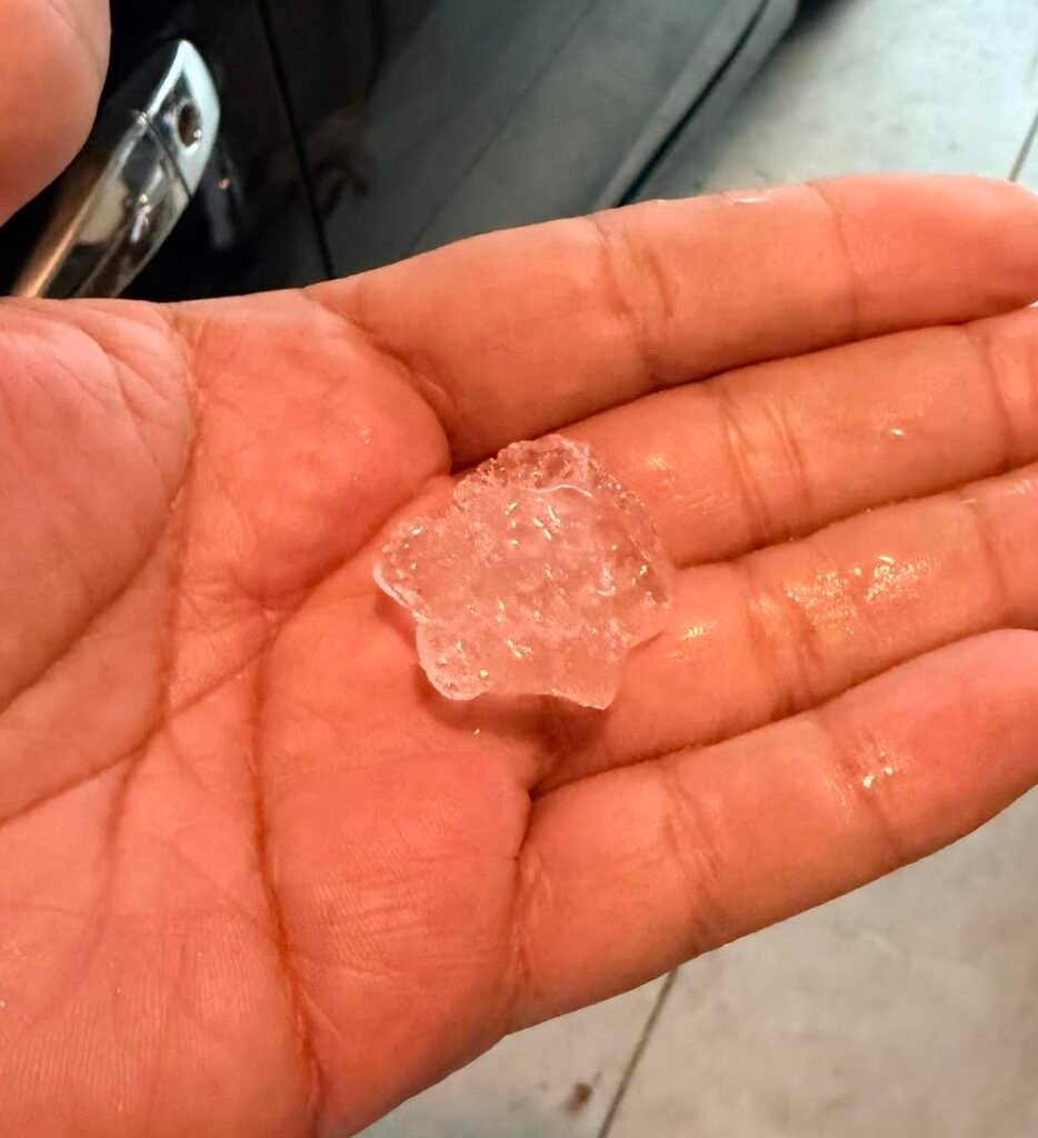 Golf ball size hail in Palm Bay ￼
