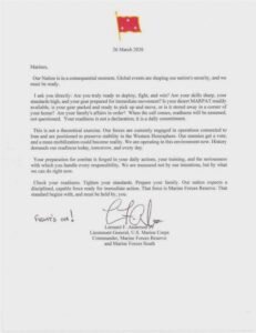 American reservist Marines are being told to prepare for combat.  “Prepare your family”