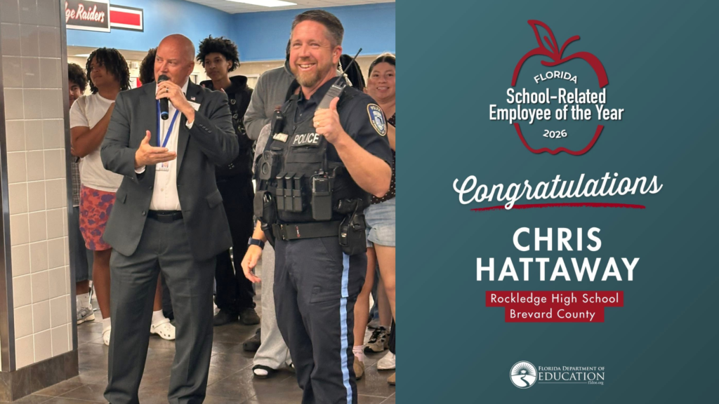 Rockledge SRO Chris Hattaway Named Florida Employee of Year